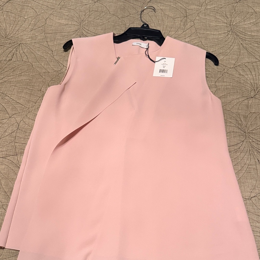 Vince Blush Pink Sleeveless Blouse